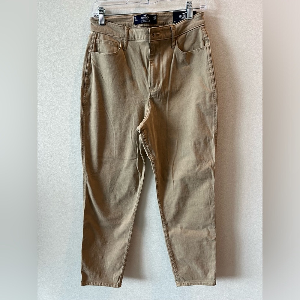 🆕 NWT Hollister Women’s Ultra High Rise Mom Khaki Pants Size 9 Sku#B2 - Picture 3 of 6